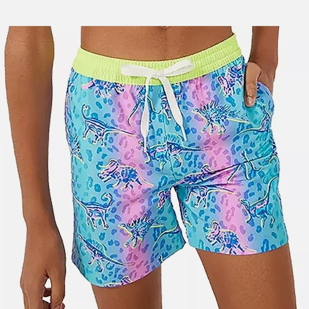 Chubbies Magic Print Swim Trunks Shorts Dino Delights XL